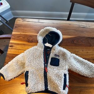 COPY - Patagonia Kids Fleece Jacket - Cream and Navy